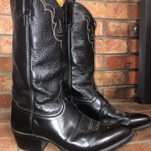 Black TONY LAMA Western Cowboy Boots